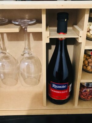 Caja De Vino y Copas DQE08