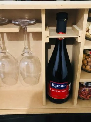 Caja De Vino y Copas DQE08