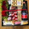 Caja Con Vino y Quesos