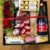 Caja Con Vino y Quesos